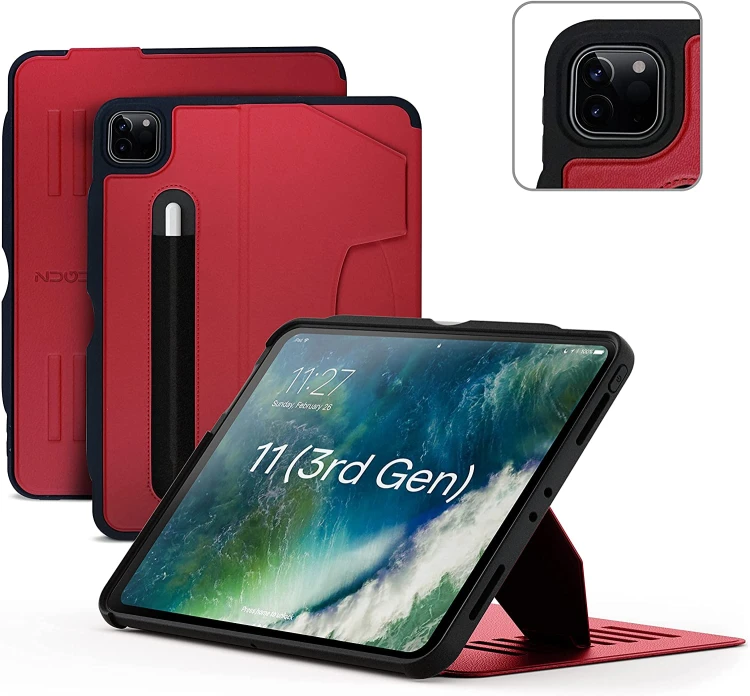 Etui Zugu iPad Pro 11 (czerwony)