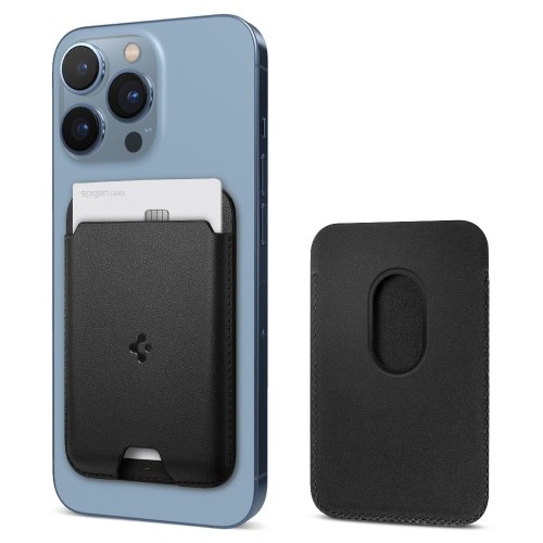 Portfel SPIGEN VALENTINUS MagSafe Card Holder (czarny)