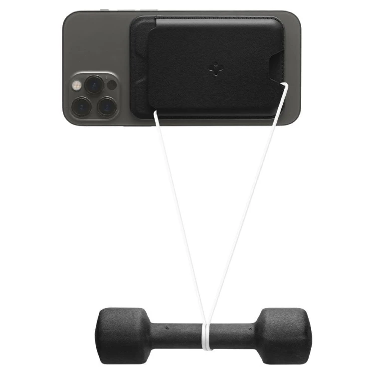 Portfel SPIGEN VALENTINUS MagSafe Card Holder (czarny)