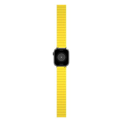 Pasek FlexForm do Apple Watch 38/40/41mm JCPAL (szary/żółty)