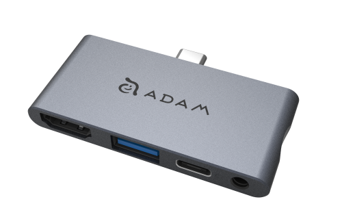 Adapter Adam Elements Casa Hub i4 for iPad USB-C (szary)