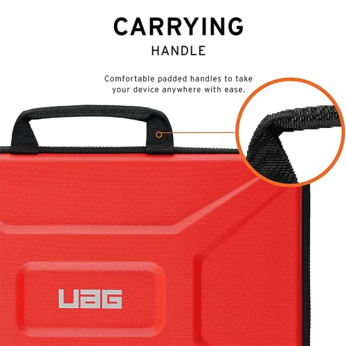 Pokrowiec UAG Medium Sleeve Handle 13" - etui ochronne z uchwytem (czerwone)