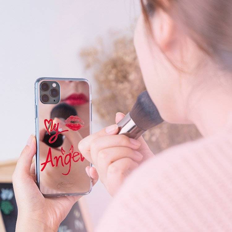 Etui Kingxbar Wish Series iPhone 11 Angel z Kryształami Swarovskiego (przezroczyste)