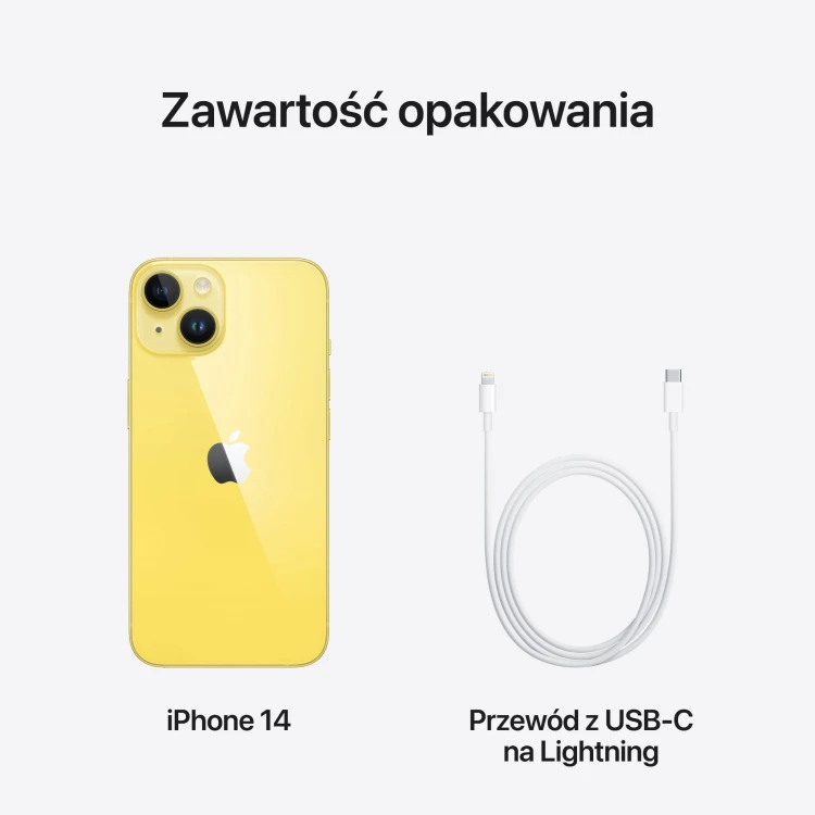iPhone 14 żółty