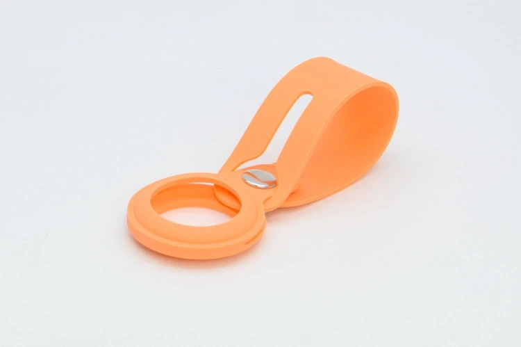 Opaska do AirTag Hi5 Liquid Silicon (pomarańczowy)