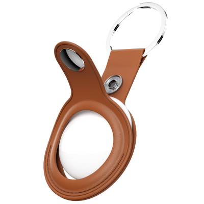 Brelok do Apple AirTag KeyBudz Keyring (brązowy)