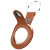Brelok do Apple AirTag KeyBudz Keyring (brązowy)