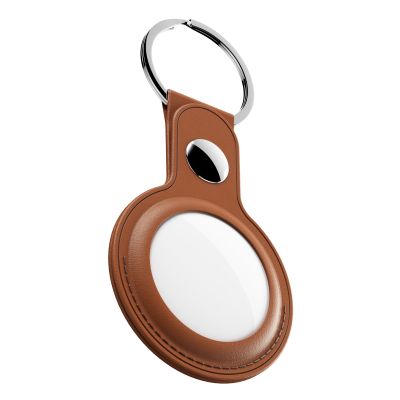 Brelok do Apple AirTag KeyBudz Keyring (brązowy)