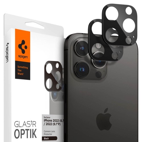 Osłona aparatu SPIGEN Optik.Tr 2-pack dla iPhone 14 Pro/14 Pro Max (czarny)