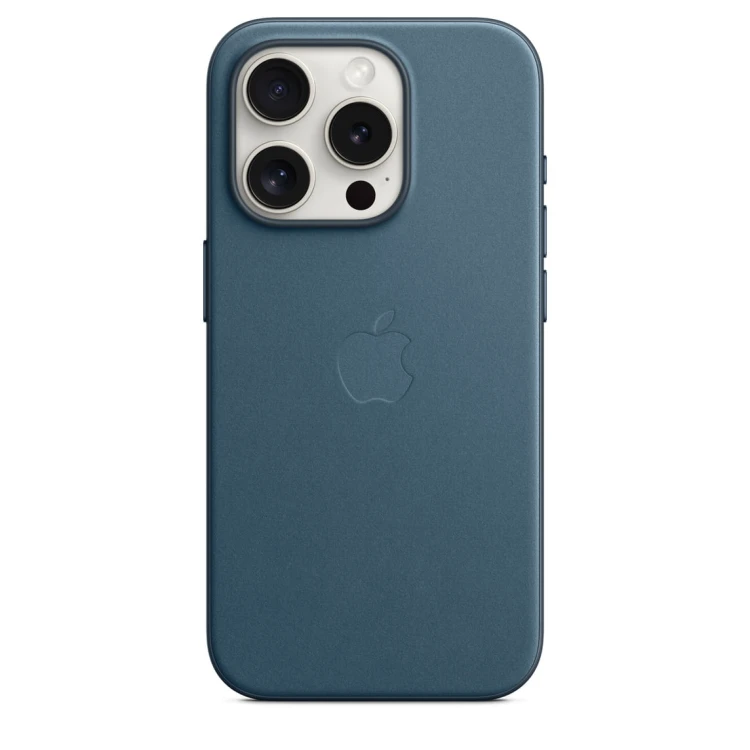 Etui Apple iPhone 15 Pro FineWoven Case with MagSafe - Pacific Blue (głębia oceanu)