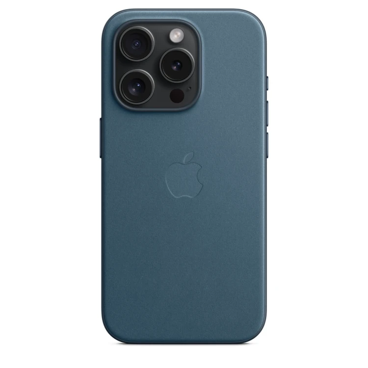 Etui Apple iPhone 15 Pro FineWoven Case with MagSafe - Pacific Blue (głębia oceanu)