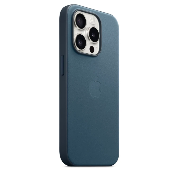 Etui Apple iPhone 15 Pro FineWoven Case with MagSafe - Pacific Blue (głębia oceanu)
