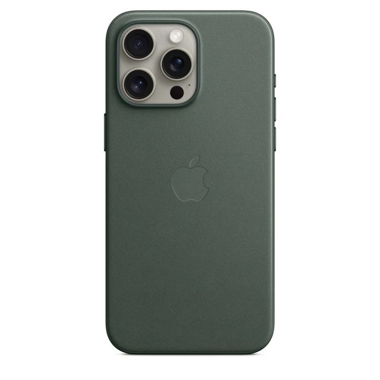 Etui Apple iPhone 15 Pro Max FineWoven Case with MagSafe - Evergreen (wieczna zieleń)