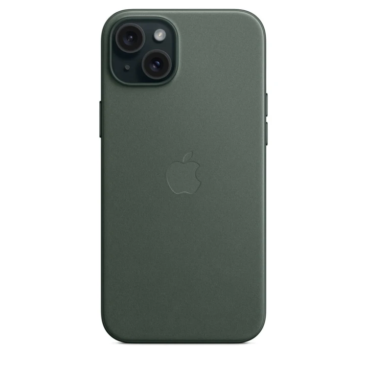 Etui Apple iPhone 15 Plus FineWoven Case with MagSafe - Evergreen (wieczna zieleń)