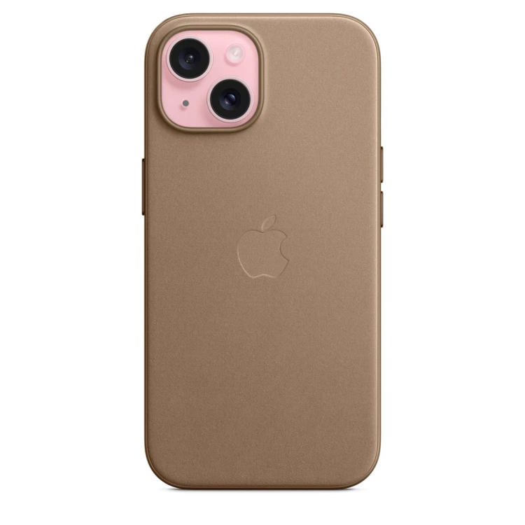 Etui Apple iPhone 15 FineWoven Case with MagSafe - Taupe (jasnobeżowy)