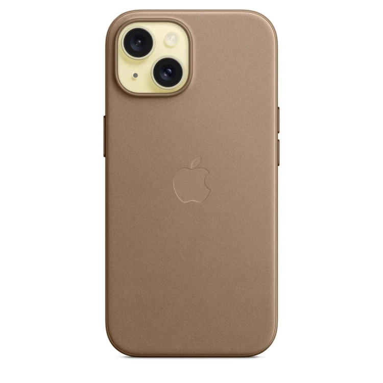 Etui Apple iPhone 15 FineWoven Case with MagSafe - Taupe (jasnobeżowy)