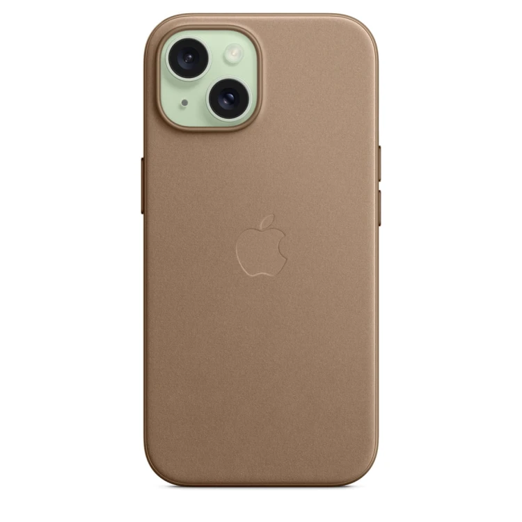 Etui Apple iPhone 15 FineWoven Case with MagSafe - Taupe (jasnobeżowy)