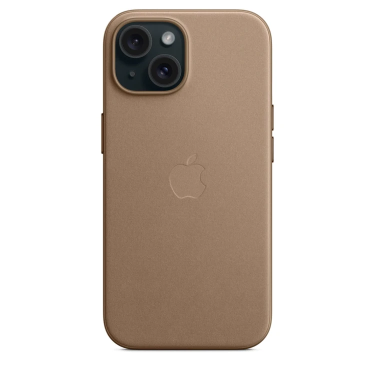 Etui Apple iPhone 15 FineWoven Case with MagSafe - Taupe (jasnobeżowy)