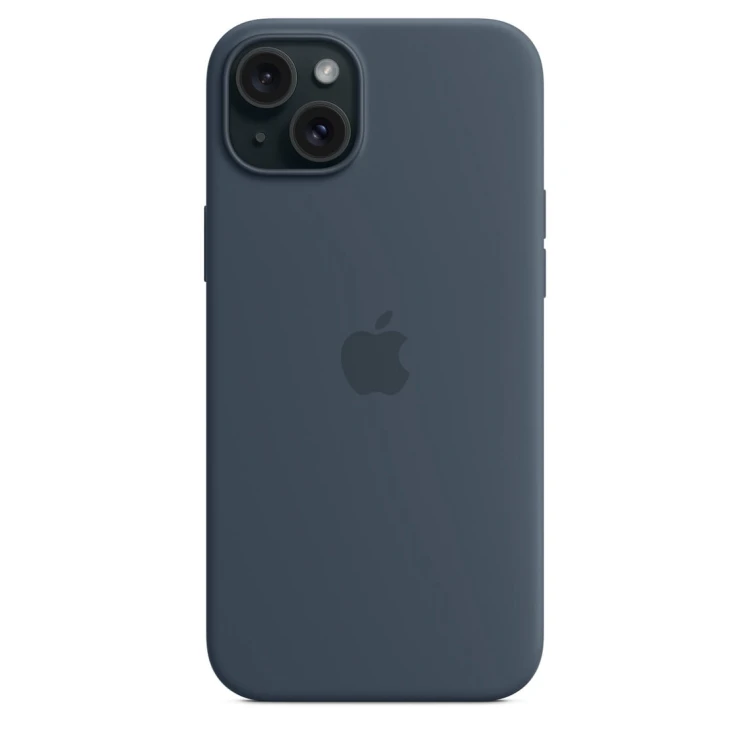 Etui Apple iPhone 15 Plus Silicone Case with MagSafe - Storm Blue (sztormowy błękit)