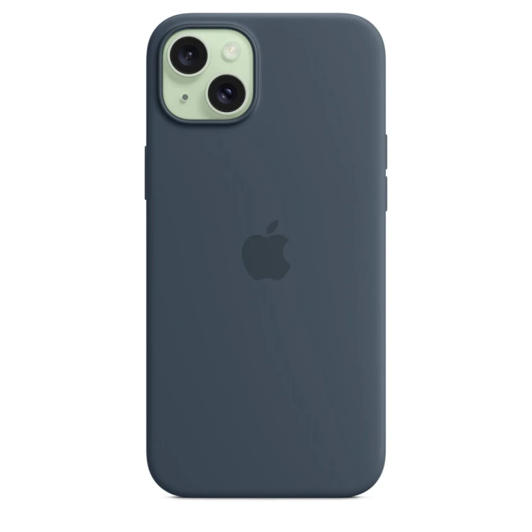 Etui Apple iPhone 15 Plus Silicone Case with MagSafe - Storm Blue (sztormowy błękit)