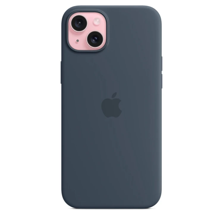 Etui Apple iPhone 15 Plus Silicone Case with MagSafe - Storm Blue (sztormowy błękit)