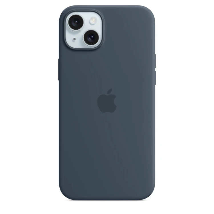 Etui Apple iPhone 15 Plus Silicone Case with MagSafe - Storm Blue (sztormowy błękit)