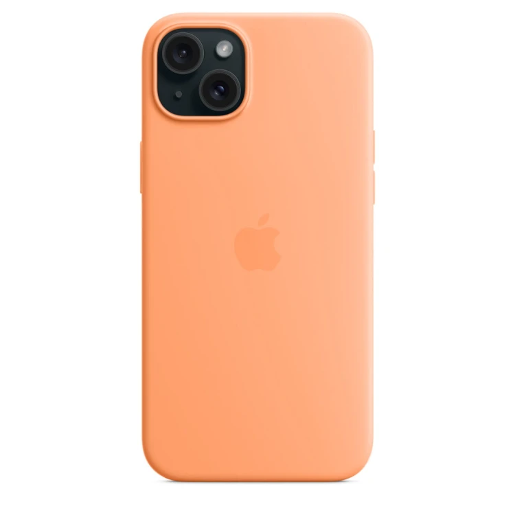 Etui Apple iPhone 15 Plus Silicone Case with MagSafe - Orange Sorbet (pomarańczowy sorbet)