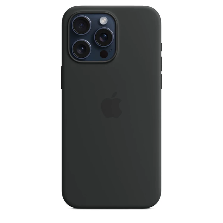 Etui Apple iPhone 15 Pro Max Silicone Case with MagSafe - Black (czarny)