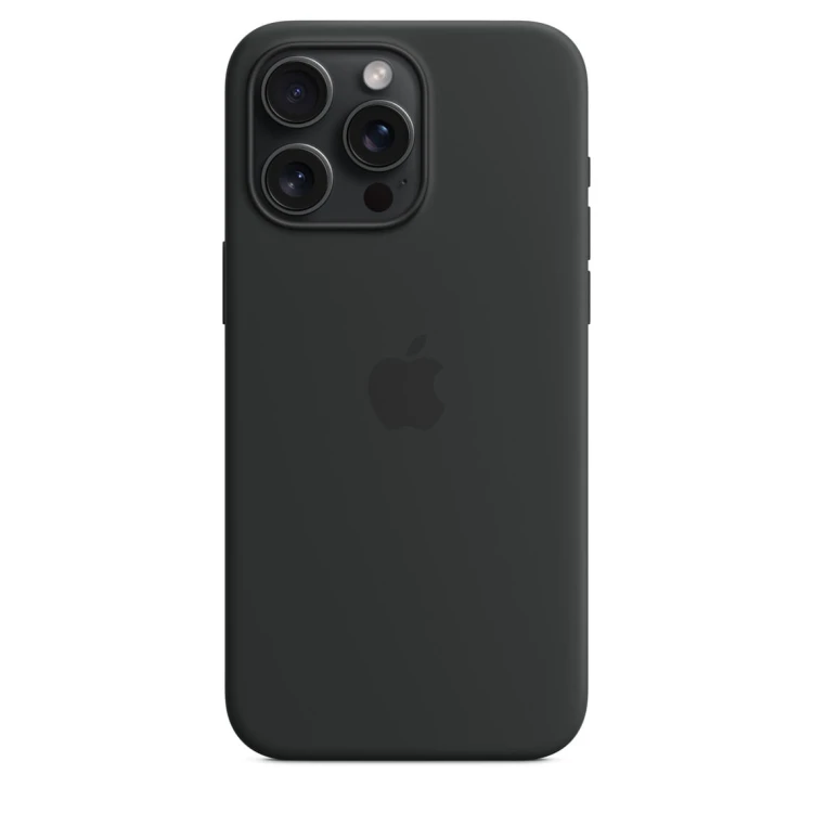 Etui Apple iPhone 15 Pro Max Silicone Case with MagSafe - Black (czarny)