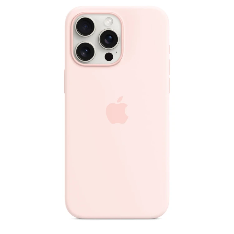 Etui Apple iPhone 15 Pro Max Silicone Case with MagSafe - Light Pink (jasnoróżowy)