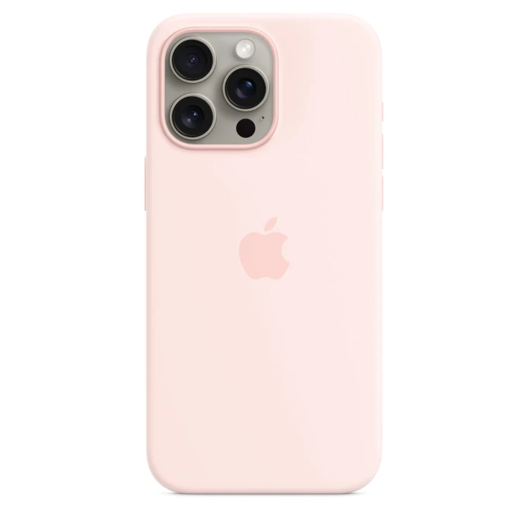 Etui Apple iPhone 15 Pro Max Silicone Case with MagSafe - Light Pink (jasnoróżowy)