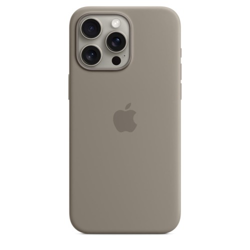 Etui Apple iPhone 15 Pro Max Silicone Case with MagSafe - Clay (popielaty brąz)