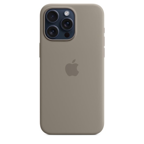 Etui Apple iPhone 15 Pro Max Silicone Case with MagSafe - Clay (popielaty brąz)