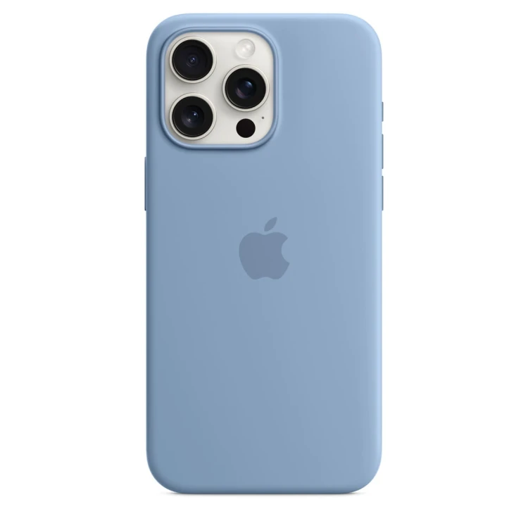 Etui Apple iPhone 15 Pro Max Silicone Case with MagSafe - Winter Blue (zimowy błękit)