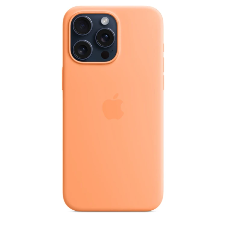 Etui Apple iPhone 15 Pro Max Silicone Case with MagSafe - Orange Sorbet (pomarańczowy sorbet)