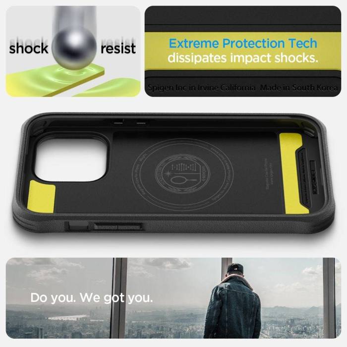 Etui Spigen Geo Armor 360 Mag Magsafe iPhone 14 Pro Max (czarny)