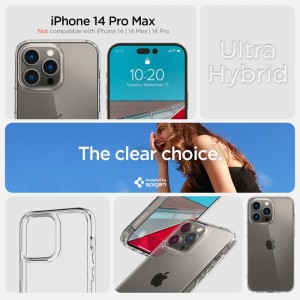 Etui Spigen Ultra Hybrid iPhone 14 Pro Max (przezroczysty)
