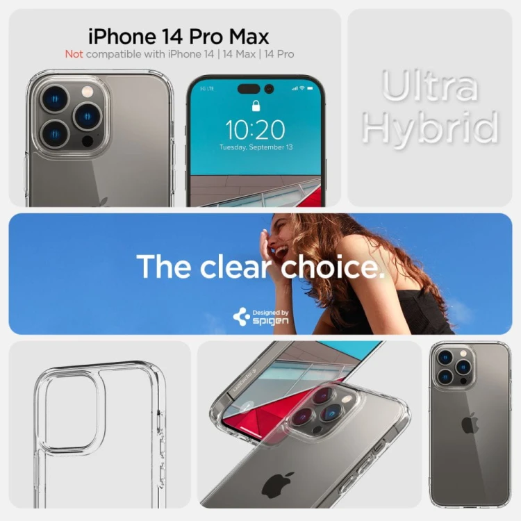 Etui Spigen Ultra Hybrid iPhone 14 Pro Max (przezroczysty)