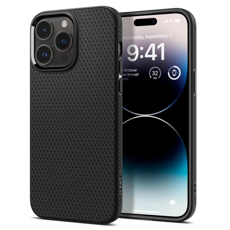 Etui Spigen Liquid Air iPhone 14 Pro Max (czarny)