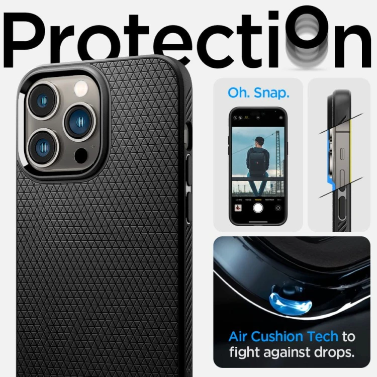 Etui Spigen Liquid Air iPhone 14 Pro Max (czarny)