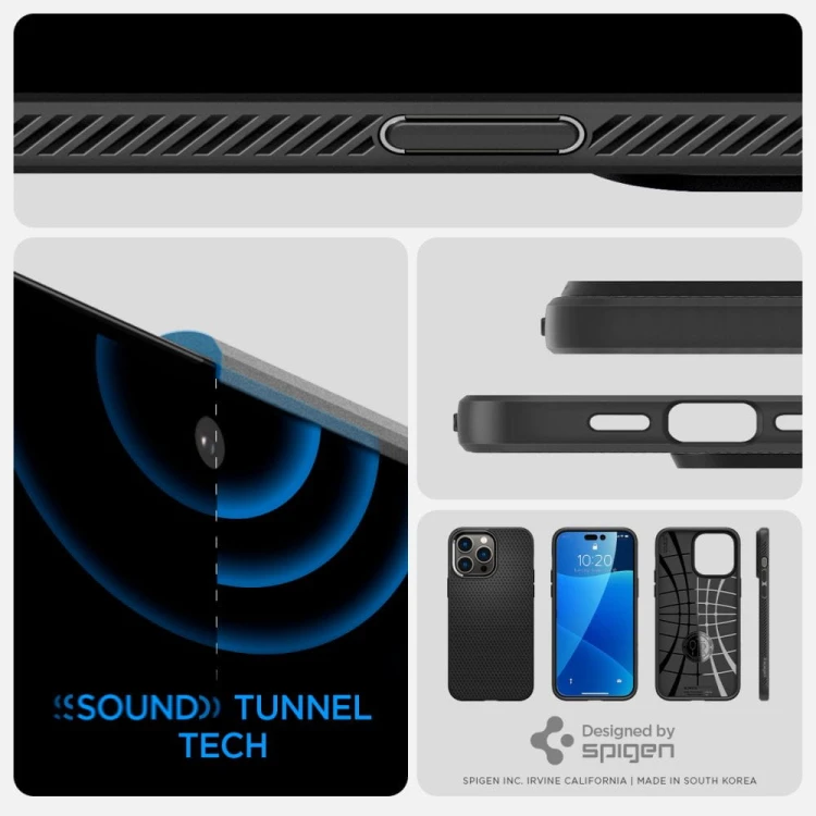 Etui Spigen Liquid Air iPhone 14 Pro Max (czarny)