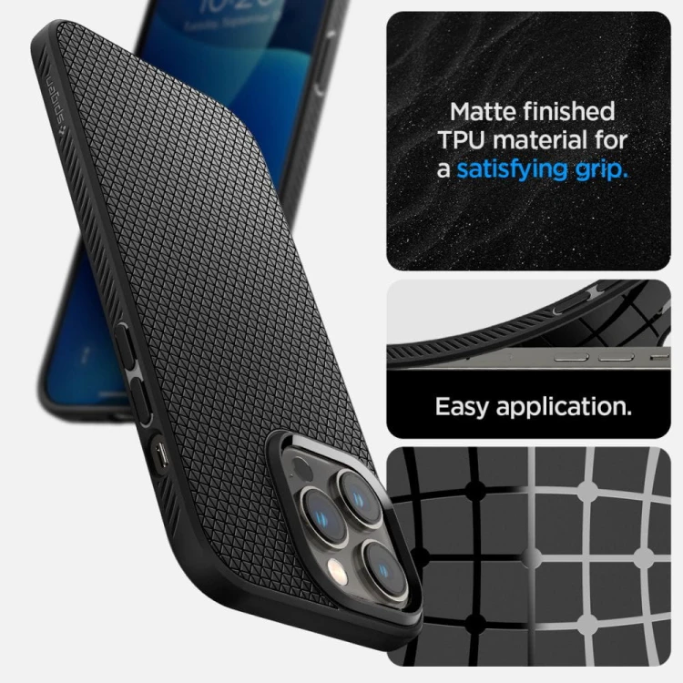 Etui Spigen Liquid Air iPhone 14 Pro Max (czarny)