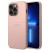 Etui GUESS Saffiano Metal Logo Stripes iPhone 14 Pro Max (różowy)