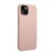 Etui GUESS Saffiano Metal Logo Stripes iPhone 14 (różowy)