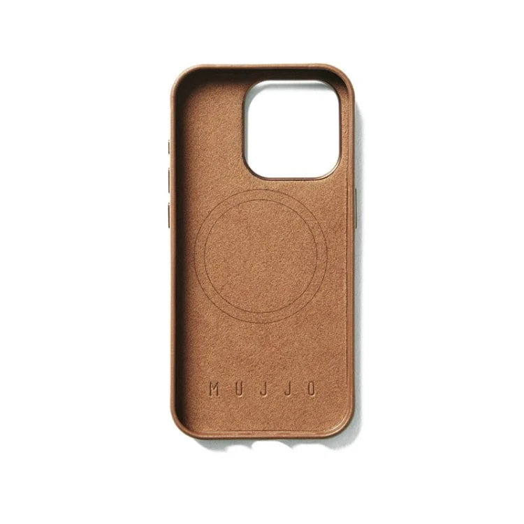 Etui Mujjo Full Leather MagSafe iPhone 15 Pro