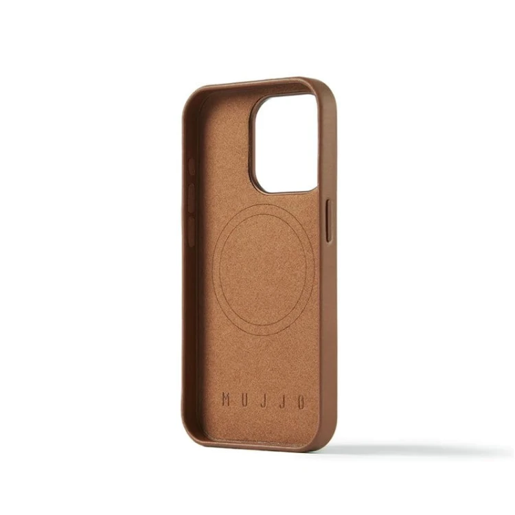Etui Mujjo Full Leather MagSafe iPhone 15 Pro
