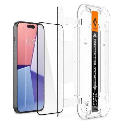 Szkło ochronne SPIGEN Glas.Tr "EZ FIT" FC 2-pack iPhone 15