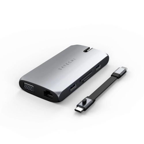 Adapter SATECHI on the go USB-C Hub (szary)