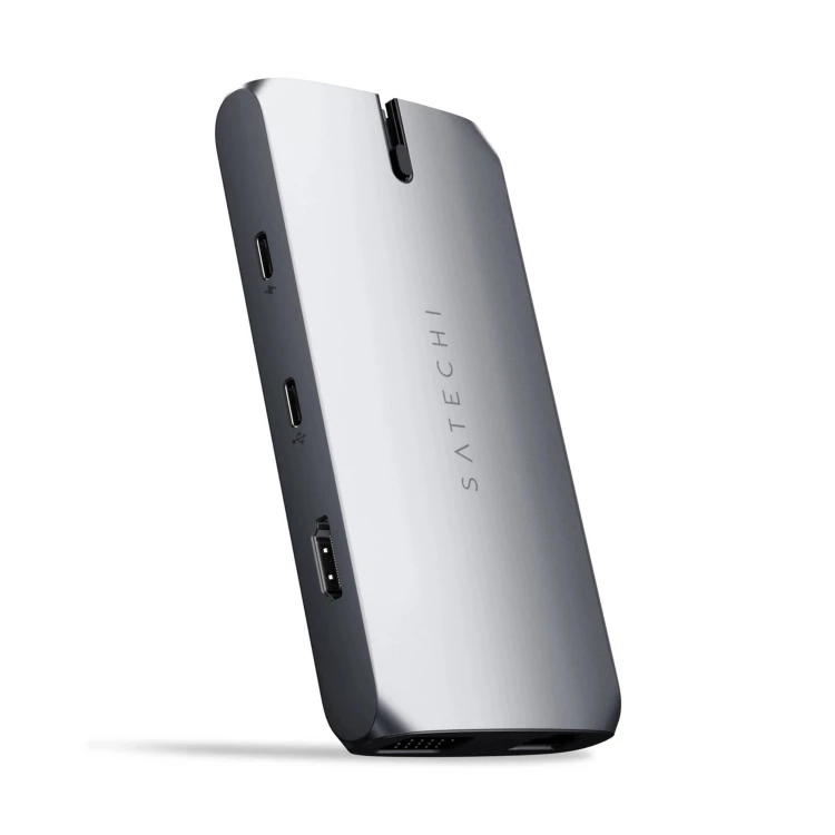 Adapter SATECHI on the go USB-C Hub (szary)