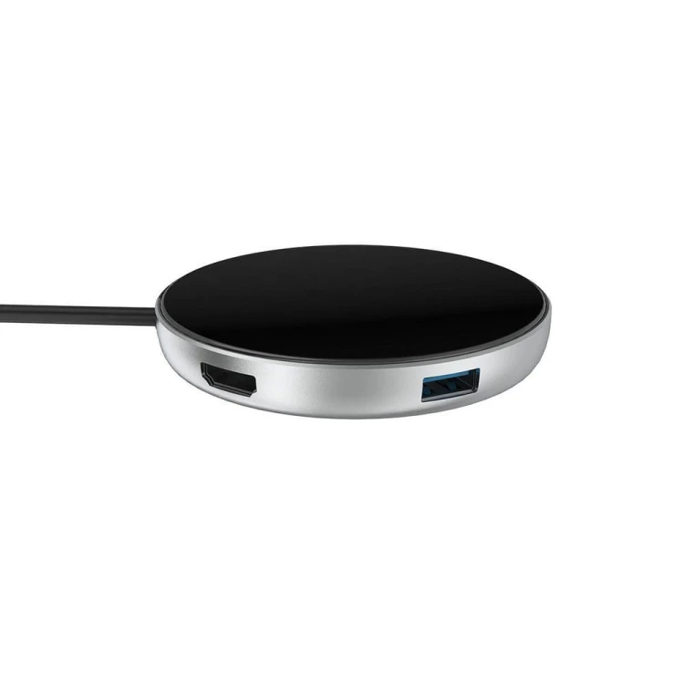 Adapter JCPAL Elex Wireless Charger USB-C HUB (szary)